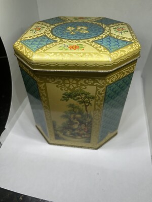 The Metal Box Co. LTD Vintage Tin Container Made in England 6  X 5 