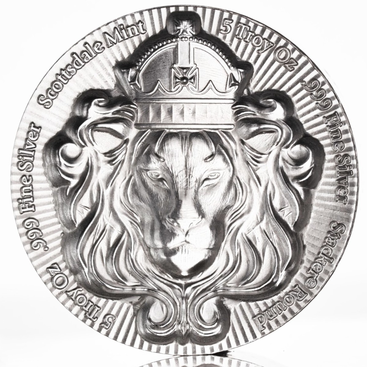 1 x 5 oz .999 Silver STACKER ROUND by Scottsdale Mint - 5 oz .999