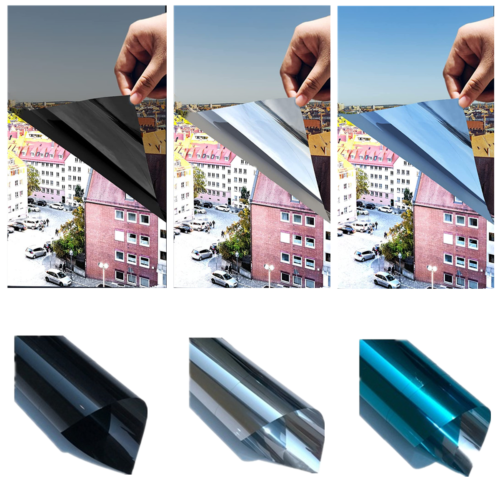 Window Tint Sun Blocking Blackout UV Protection One-Way Privacy Reflective Film