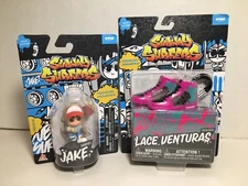SUBWAY SURFERS SHORTIES RUNNING JAKE FIGURE + FRESH KICKS LACE VENTURAS NEW!!!!!