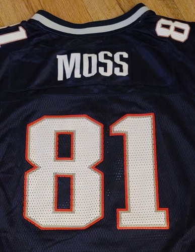 New England Patriots Randy Moss #81 Kids Reebok Jersey Youth Size-XL 18-20 - Picture 4 of 10