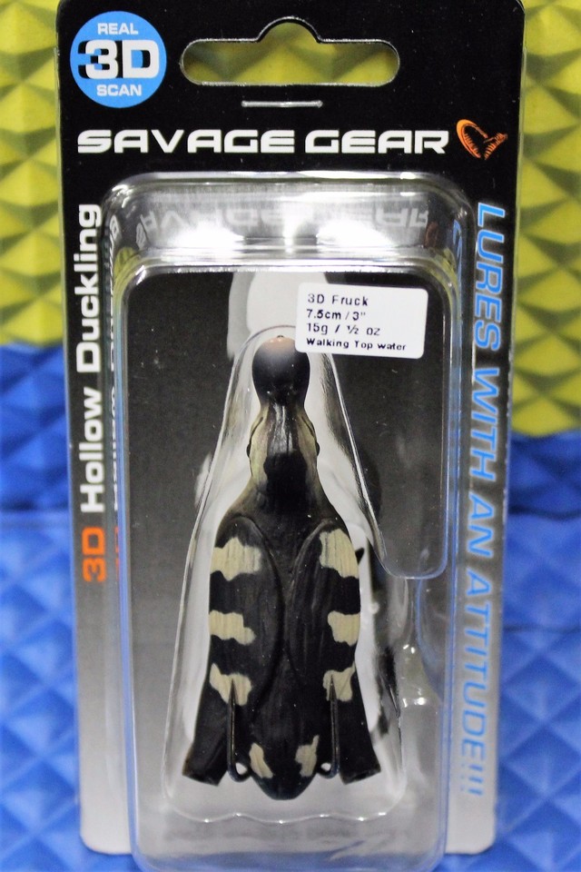 Savage Gear Hollow Body Fruck Fishing Lure - 3/4 Oz, 3", Yellow, Topwater Bass Lure