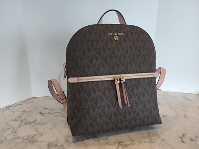 MICHAEL KORS ブラウンバックパック Sheila Medium Logo Backpack | Michael Kors [US]