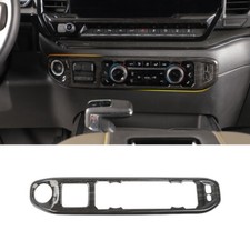 Black Wood Center Console Ac Control Trim For Chevy Silverado 2022 Accessories Black Wood Center Console Ac Control Trim For Chevy Silverado 2022 Accessories