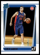 2021-22 Donruss #214 Luka Garza Rated Rookies Signatures
