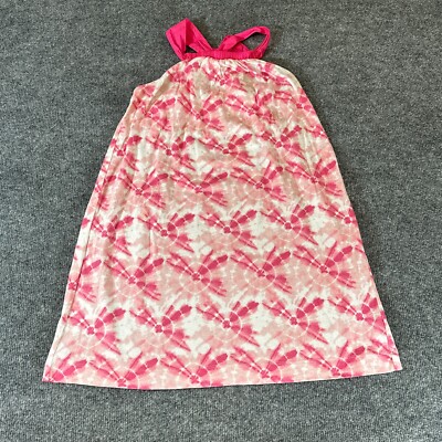 CrewCuts Dress Girls Medium Pink 100% Cotton Tie Dye J. Crew Casual Dress Top M