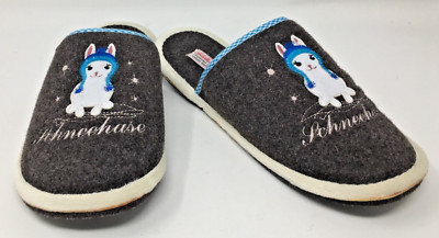 NIP Adelheid Schneehase Filzpantoffel Snow Bunny Felt Slippers W8 EU38/39 w/Box