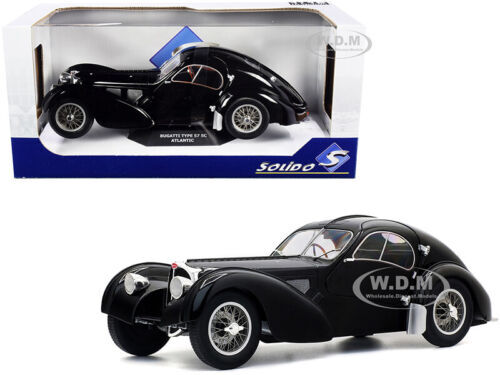 1/18 Bugatti Type 57SC Atlantic 1938 Black Diecast Model Car 1/18 Bugatti Type 57SC Atlantic 1938 Black Diecast Model Car