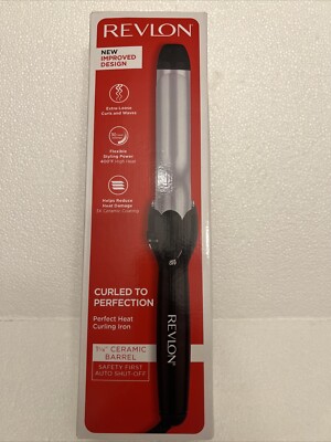 Revlon Perfect Heat Curling Iron 1.25 in Ceramic Barrel RVIR1081CP3