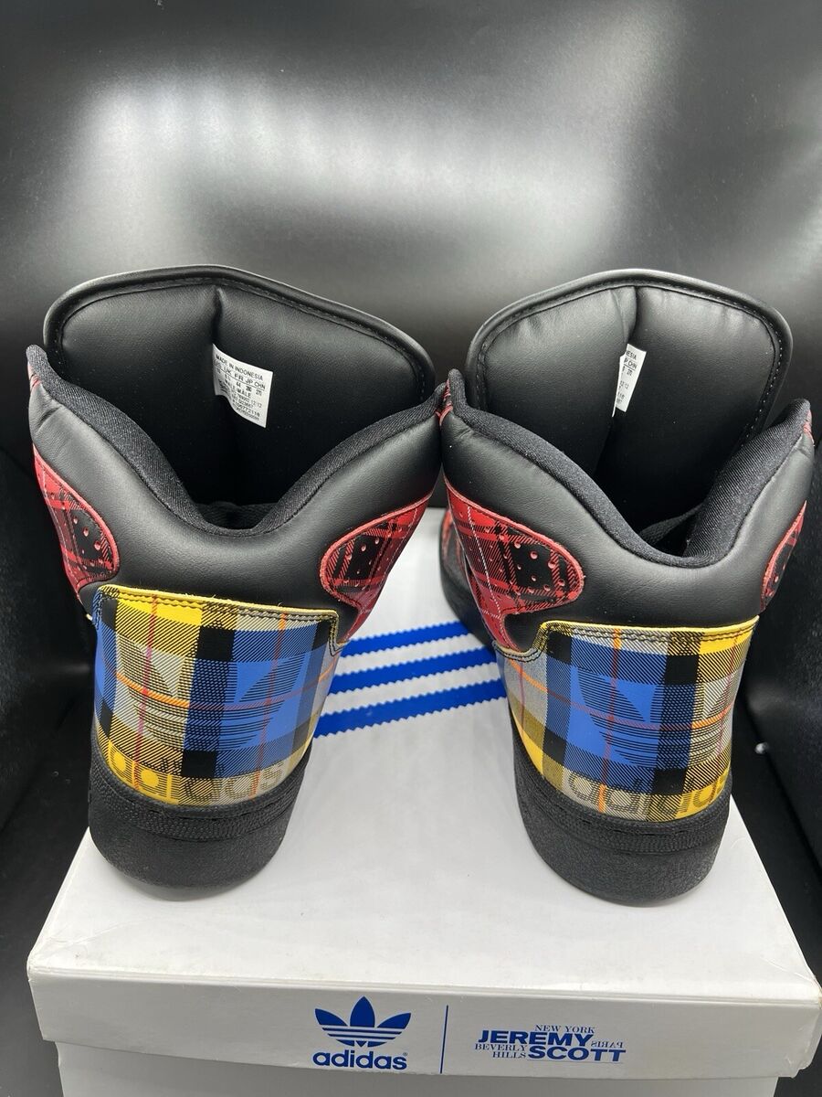 Adidas Jeremy Scott JS Instinct Hi Plaid (Q23667) Men's SZ Adidas Jeremy Scott JS Instinct Hi Plaid (Q23667) Men's SZ