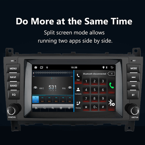 for MERCEDES BENZ C CLK W203 W209 Stereo CarPlay Navigation+BT Head Unit 4+64G - Picture 12 of 14