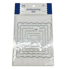 Love Nicole Embossing Die 6 Pieces Wavy Squares STC0278 New