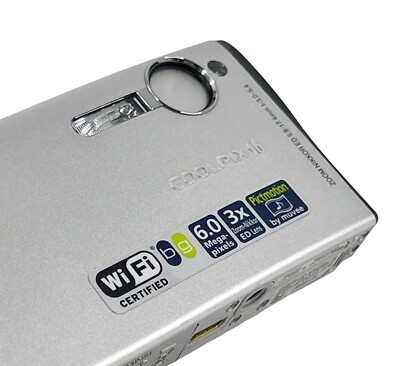 Nikon COOLPIX S6 6.0MP Digital Camera /Gray metallic (PARTS