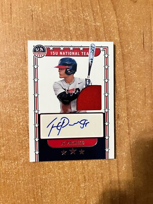 #ad 2024 Stars amp; Stripes JC Pacheco 15U National Team Auto Relic 199 $3.40