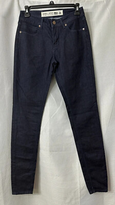 NWOT Barbell Apparel Womens Dark Wash Stretch Skinny Jeans Denim Size 26x31