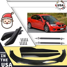 For Pontiac G8 GTO Front Bumper Lip Splitter Spoiler Body Kit Side Skirt