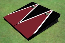 Maroon And Black Custom Cornhole Board - 1092