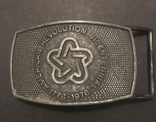 American Revolution Bicentennial 1776-1976 Belt Buckle
