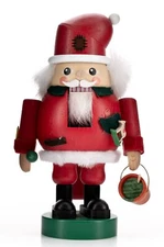 Erzgebirge Richard Glaesser Seiffen Nutcracker 7in Santa USED Missing Parts