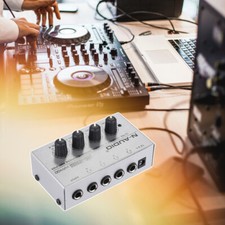 Music Mixer Studio Power HA400 Headphone Amplifier 4 Channels Mini Audio Stereo