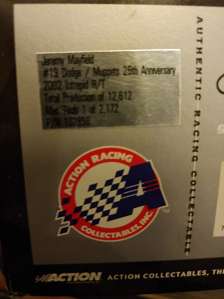 Action 2002 Jeremy Mayfield Dodge Muppets 25th Anniversary 1/24  - Image 3 of 4