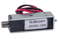 1x BLM0/23/24/15W, BENSON DC Linear Pull/Thrust Latching Solenoid, 24V DC 2.4W