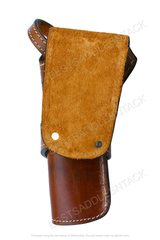 REVOLVER HOLSTER WESTERN GUN COVER PISTOL HOLSTERS LEATHER SINGLE ACTION COVERS - Image 2 of 4