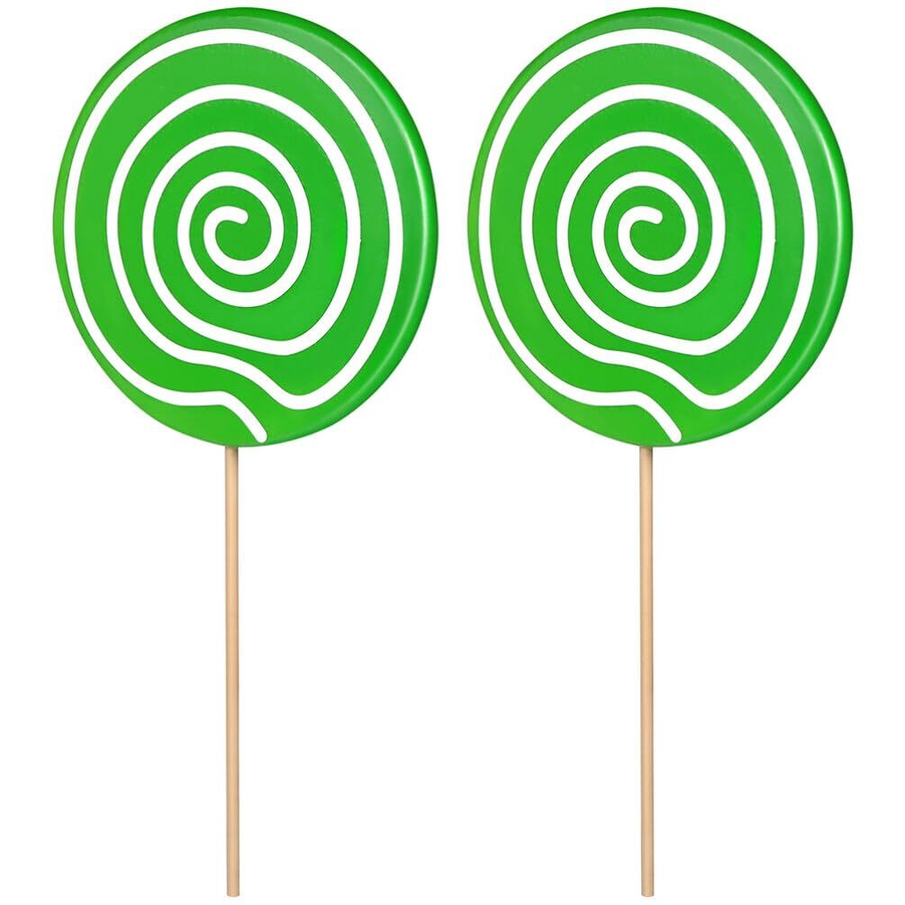 2 Pcs Lollipop Props Large Candy Ornaments Fake Food Photo Props Carnival Cos...