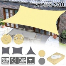 Sonnensegel WASSERDICHT Sonnenschutz Windschutz UV-Schutz Dreieck Rechteck DHL