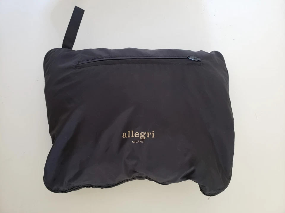 Allegri Milano Lightweight Windbreaker Rain Jacket w Self Storing Zip Pouch S 54 - Image 2 of 4