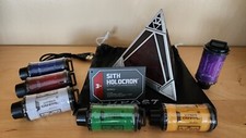 Star Wars Galaxy  s Edge New 2.0 Sith Holocron and Complete Kyber Crystal Set 