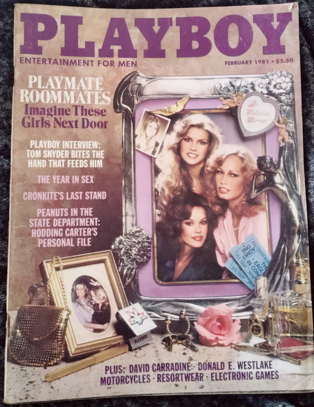 💥Vintage Playboy Magazine February 1981 Tom Snyder Interview Playmate Roommates