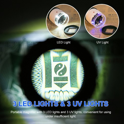 Scale Loupe 30X Adjustable Magnification Magnifier Metal Cylinder Type O5G8 - Picture 6 of 9
