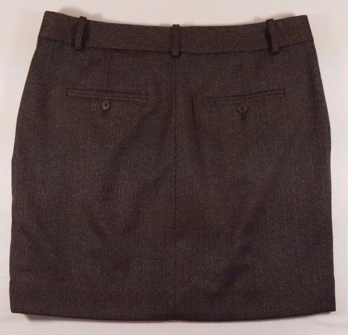 NWOTs Gap Skirt Women's Sz 4 Brown OR Gray Lined Wool Blend Above Knee Pockets - Picture 6 of 12