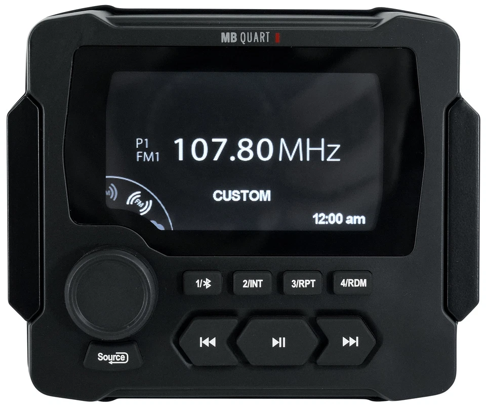MB Quart GMR-LED Marine Receiver w/Bluetooth/USB+2) White MB Quart 6.5" Speakers - Image 2 of 4