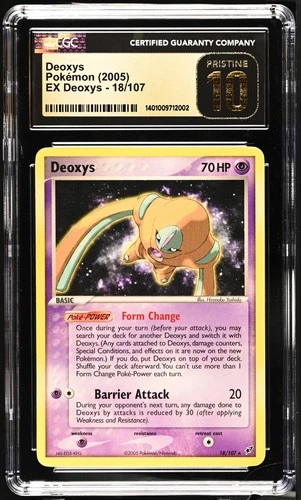 Pokemon Deoxys EX Deoxys 18/107 CGC 10 Pristine