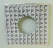 Infinity Records Company Paper Sleeve 45RPM Vinyl White with Black Logo