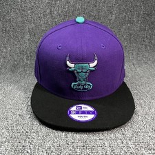 New Era Chicago Bulls 9FIFTY Youth Snapback Purple Black NBA Hat