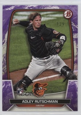 2023 Bowman Purple Pattern /199 Adley Rutschman #40 Rookie RC 1r9g