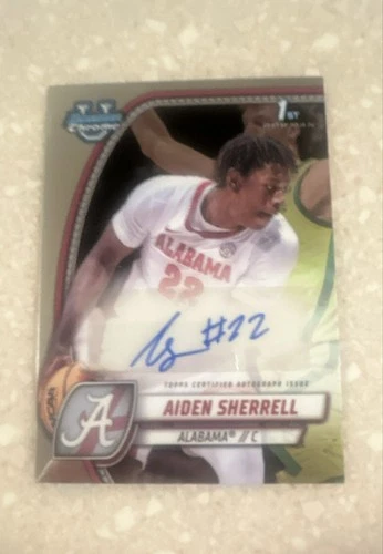 2024-25 Bowman University Chrome - Chrome Prospect Autographs Aiden Sherrell #3