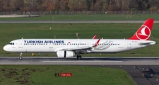 Airbus A-321 A321-200 Turkish Airlines Desk Wood Airplane New Model Large 1/100