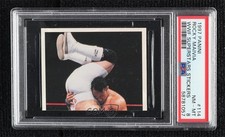 1997 Panini WWF Superstars Album Stickers The Rock Rocky Maivia 114 PSA 8 0i7t