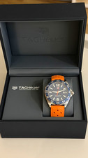 TAG Heuer Formula 1 Quartz Date Blue Dial Orange Rubber Strap