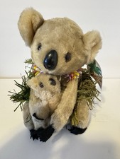 Dakin Gray Koala Bear  Baby Plush 10" Leis Aloha Theme Stuffed Animal Toy 1978