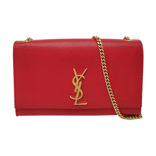 Yves Saint Laurent KATE Crossbody bags Leather Red Free Shipping | Duties Paid