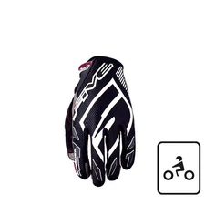 GLOVES FIVE MXF PRORIDER S NERO BIANCO TAGLIA M 81164M#1