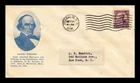 DR JIM STAMPS US COVER DANIEL WEBSTER FIRST DAY ISSUE SCOTT 725