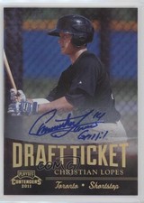 2011 Playoff Contenders Draft Tickets Signatures Christian Lopes #DT79 Auto 0o9