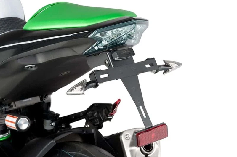 For Kawasaki Z800 2015 Puig 6548N Black License Plate Support Foto 3 de 3