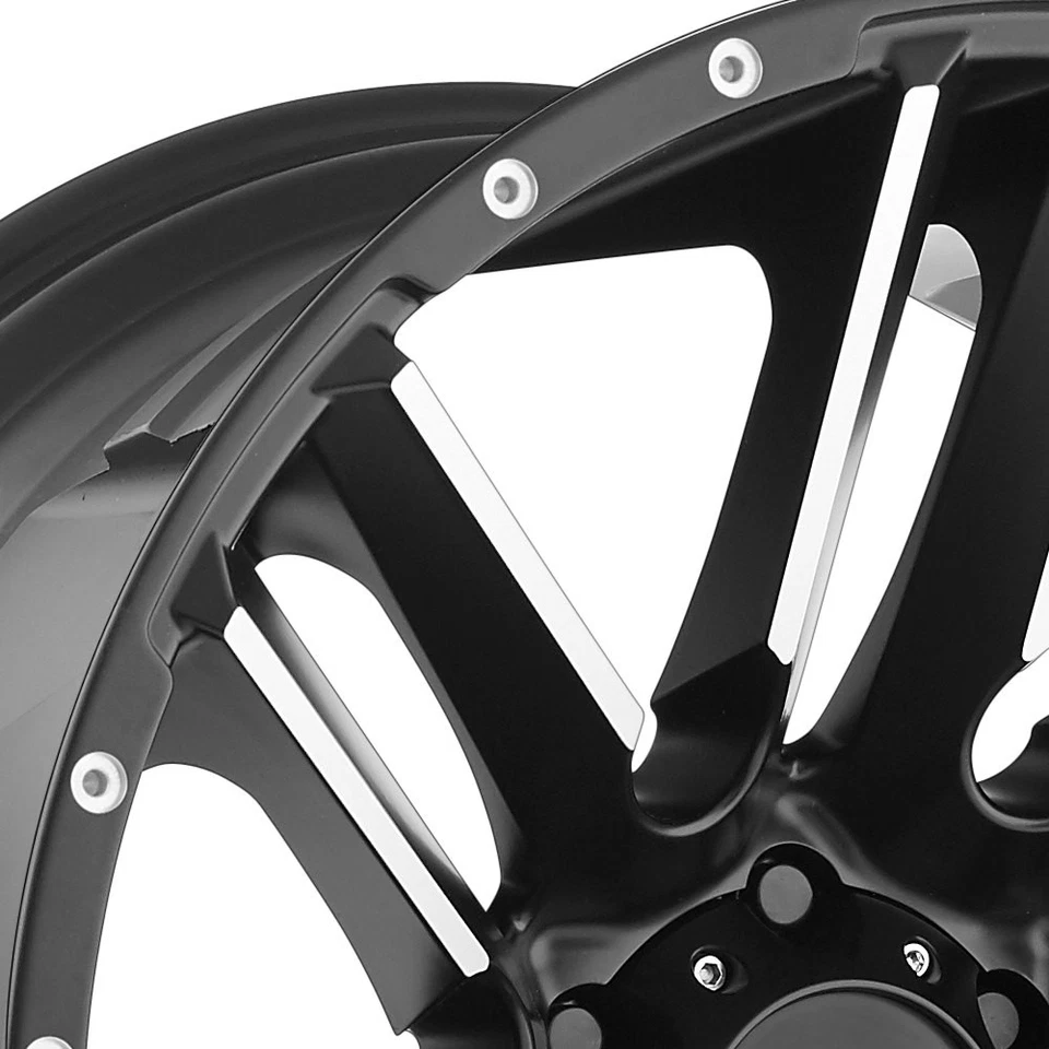 Moto Metal MO978 RAZOR Wheel 18x9 (18, 6x114.3, 72.56) Black Single Rim - Image 2 of 4